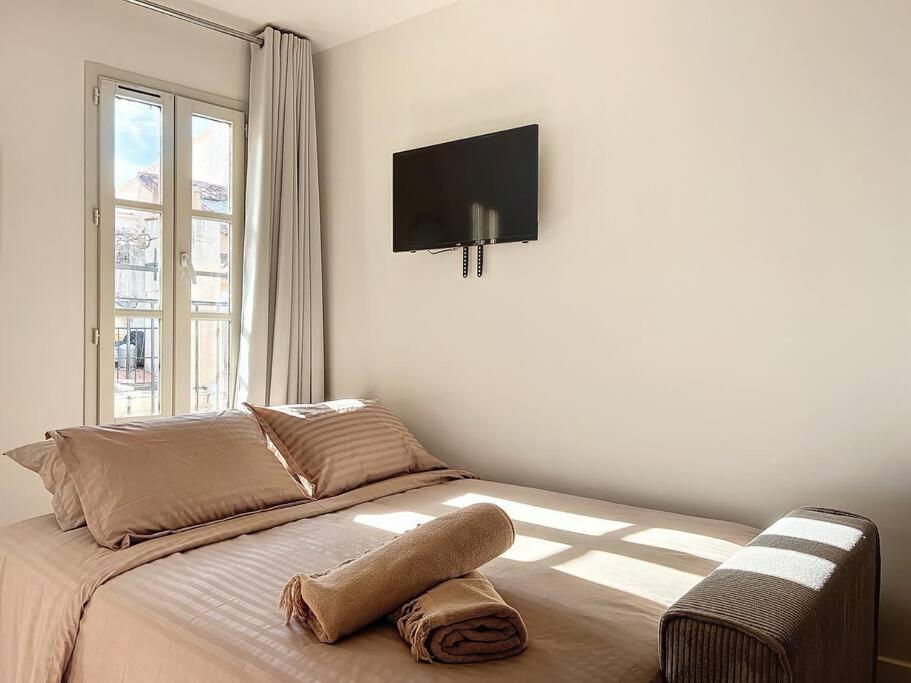 Charmant Appartement - Avec Balcon & Climatisation - Les Freres De La Loc' Marseille Luaran gambar
